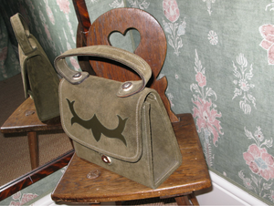 Alpine-Style Suede Handbag